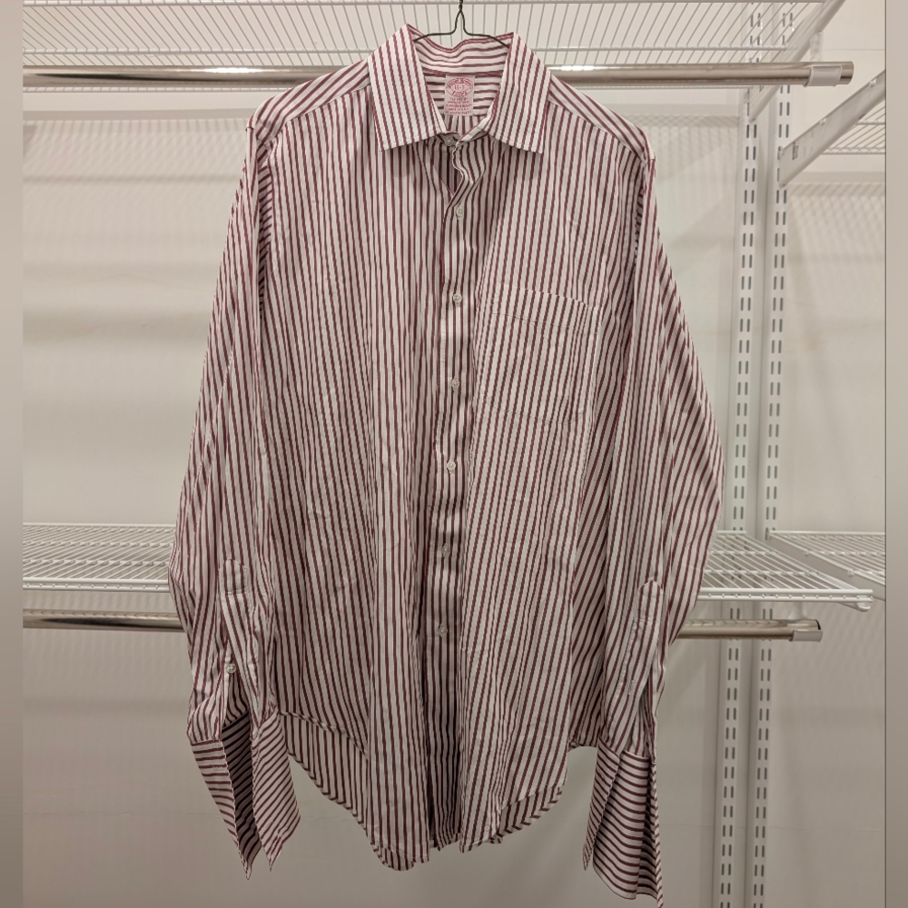 Brooks Brothers Red Striped Button Down Shirt